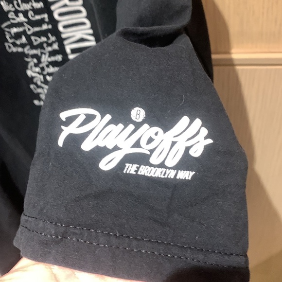 Brooklyn Nets NBA Playoff Tee Shirt 2023 Team Playbook - Picture 2 of 3